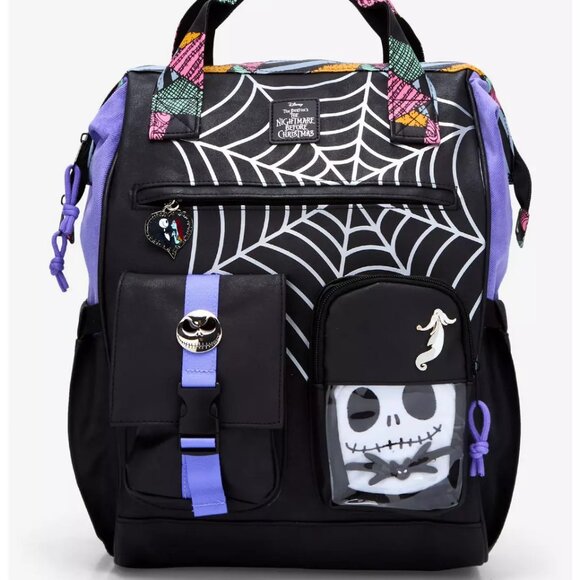 Disney -The Nightmare Before Christmas Spiderweb Backpack - NEW - Picture 1 of 5